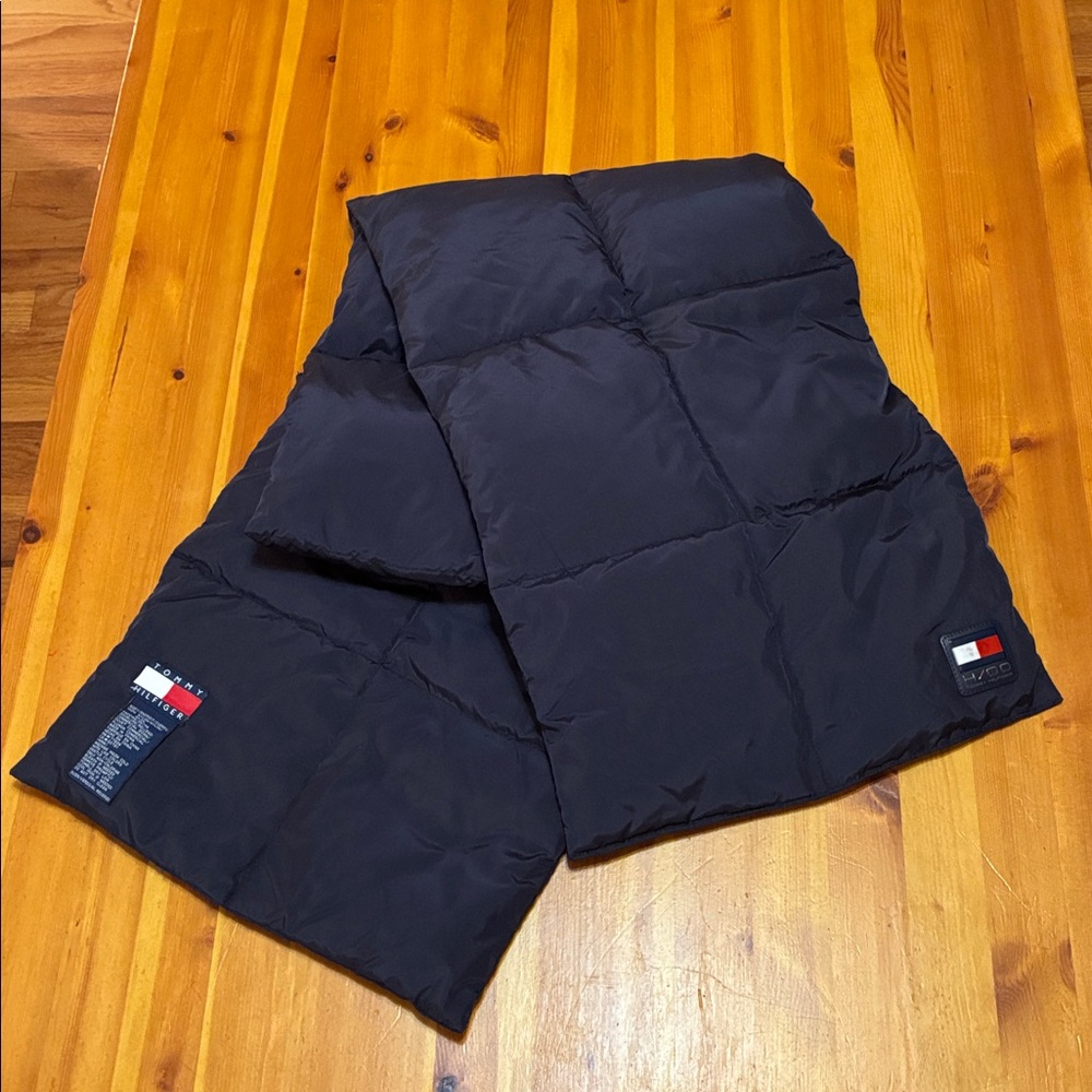 Tommy Hilfiger Dark Navy Blue Puffer Scarf